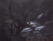 Carl Blechen Mountain Gorge in Winter oil painting on canvas